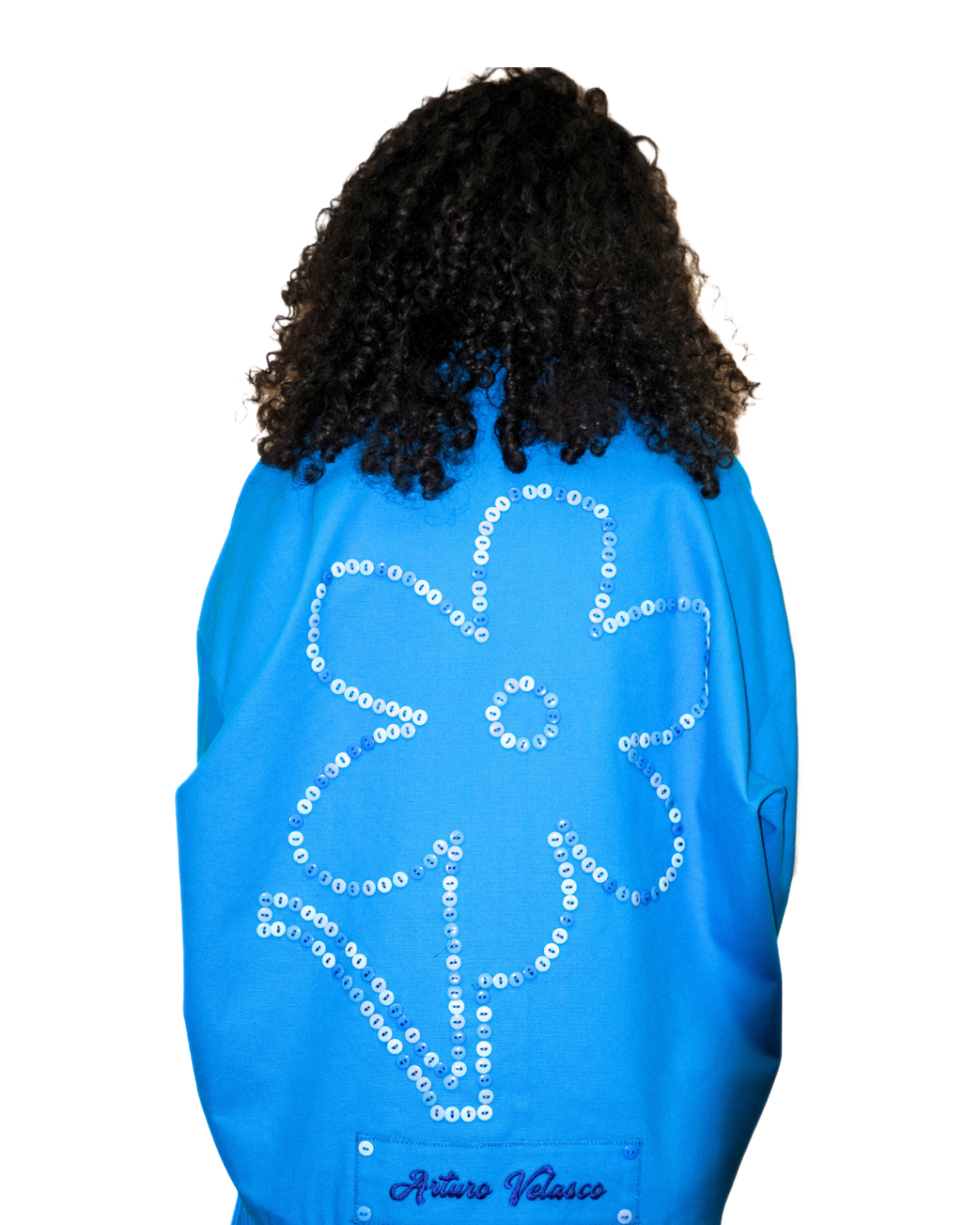 BUTTON FLOWER BOMBER JACKET
